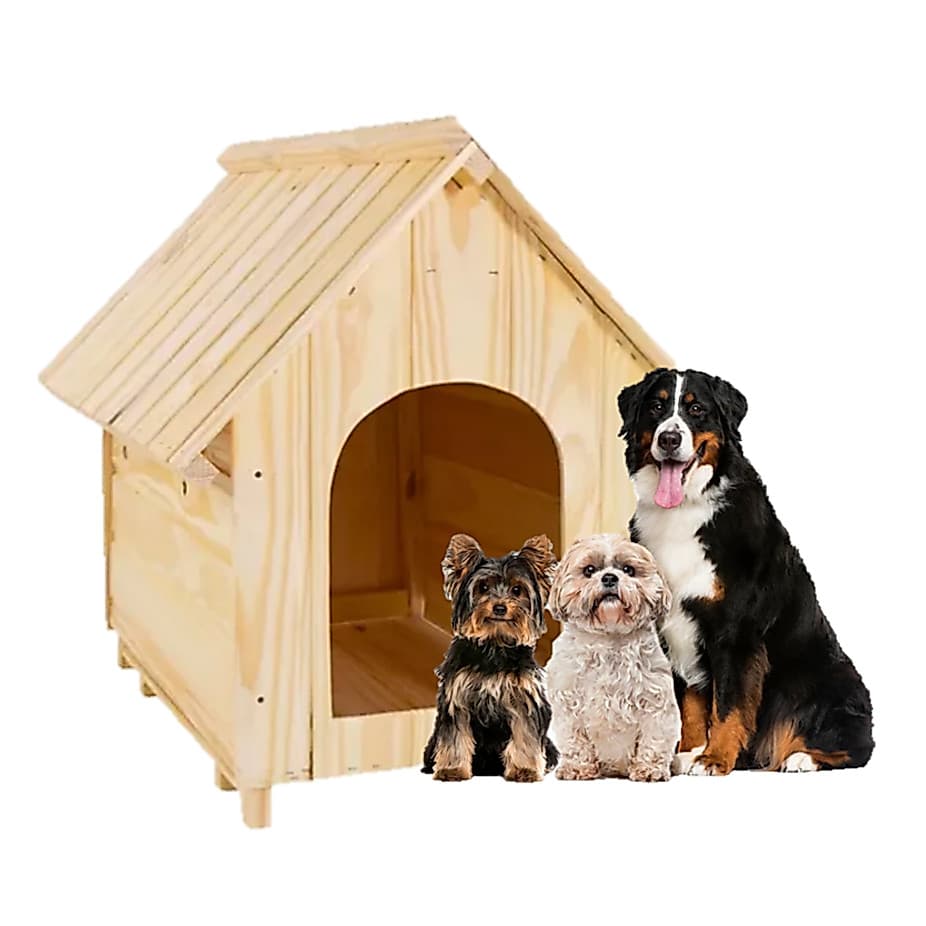 CASINHA DE CACHORRO EM MADEIRA