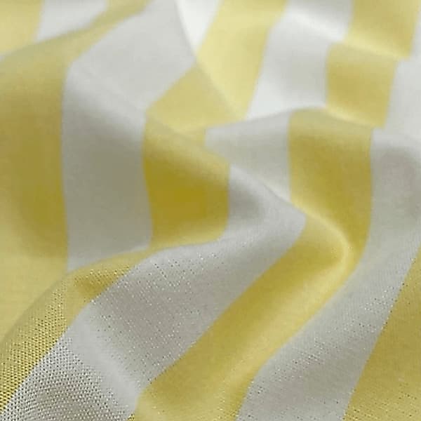 Tecido Tricoline Fio Tinto Listrado GG Amarelo Pano Decoração Artesanato Costura Patchwork Mesa