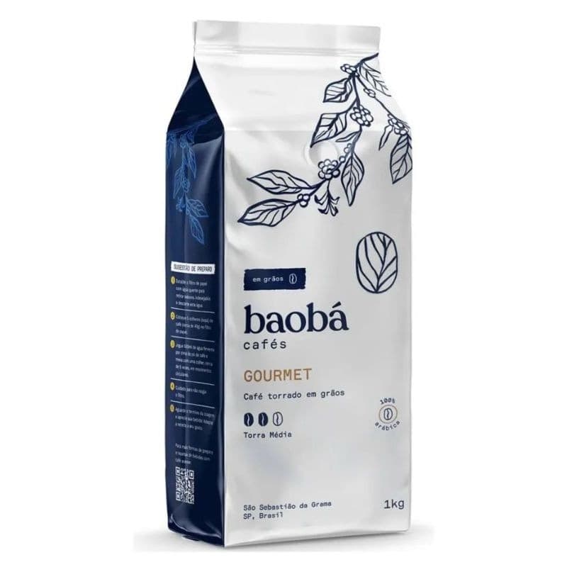 Café Em Grãos Baobá Torra Média Cafés Gourmet Baobá 100% Arabica 1kg