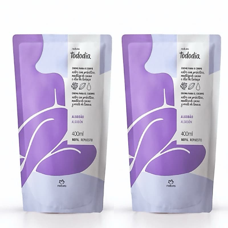 Combo Refil hidratante algodão natura 400 ml