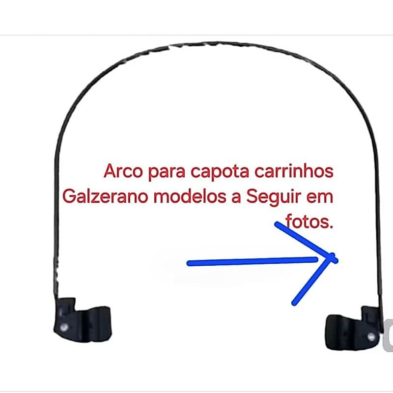 Arco com presilhas  para Capota Carrinhos Galzerano