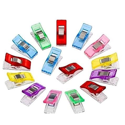 Kit Mini Prendedor para Tecidos - Clips Para Prender Tecidos e  Alinhavar Costura Patchwork