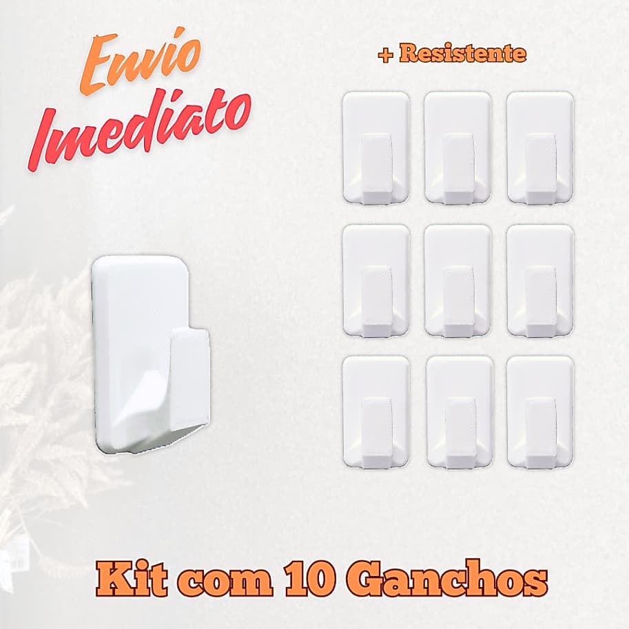 Kit 5/10/20 pçs Ganchos Adesivos Parede Multi Funcional Autocolante Casa organizado Cozinha Quarto Banheiro Lavanderia