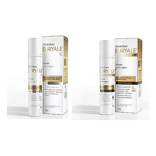 Kit Com 2 Sérum Anti Idade Euryale C Mais Euryale Qr Theraskin Antioxidante