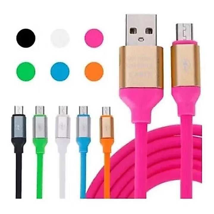 4  Cabo CARREGADOR USB  Flexível Tipo C  com Carregamento Rápido para Celular