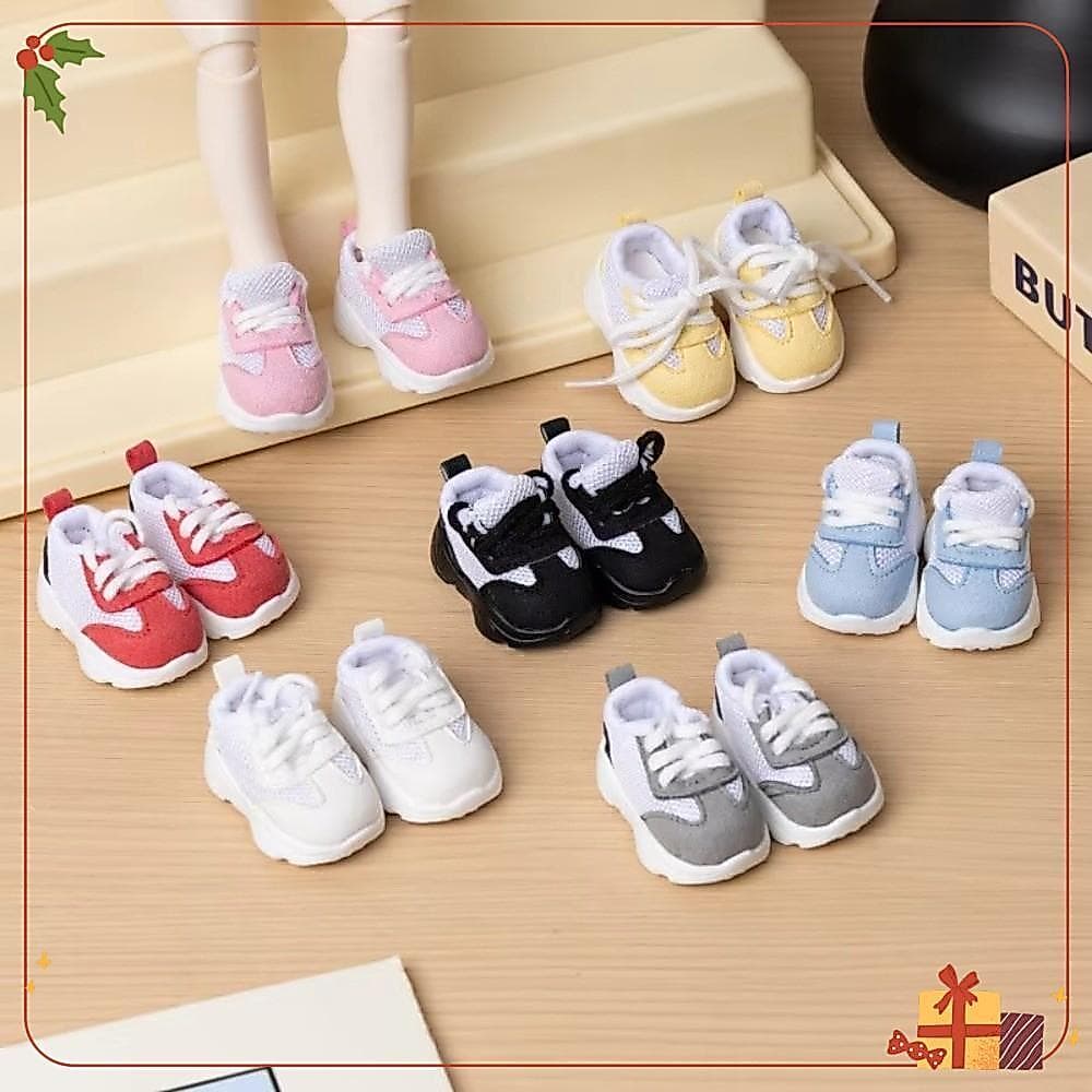 Mini Sapatos De Boneca , Acessórios De Roupa 24cm 30cm Calçados Articulada , De Malha De Vestir
