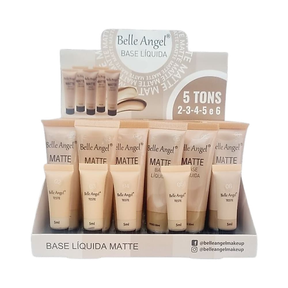 Kit Base Liquida 5 Tons C/6 Unidades Belle Angel - B110-2