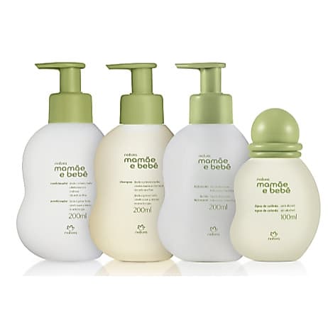 Kit Mamãe e Bebê com opções de Colônia, Shampoo, Condicionador, Sabonete, Hidratante, Creme de Assaduras