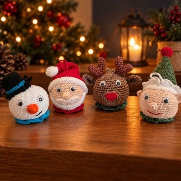 Enfeite De Natal Em Crochê Amigurumi Árvore De Natal Kit Ou Avulso
