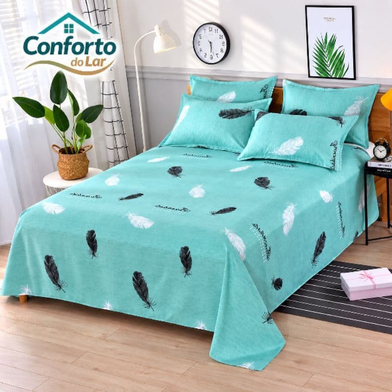 Jogo De Cama Queen 2,20x2,50, 3 Peças Estampado Luxo- Estampas lindas.