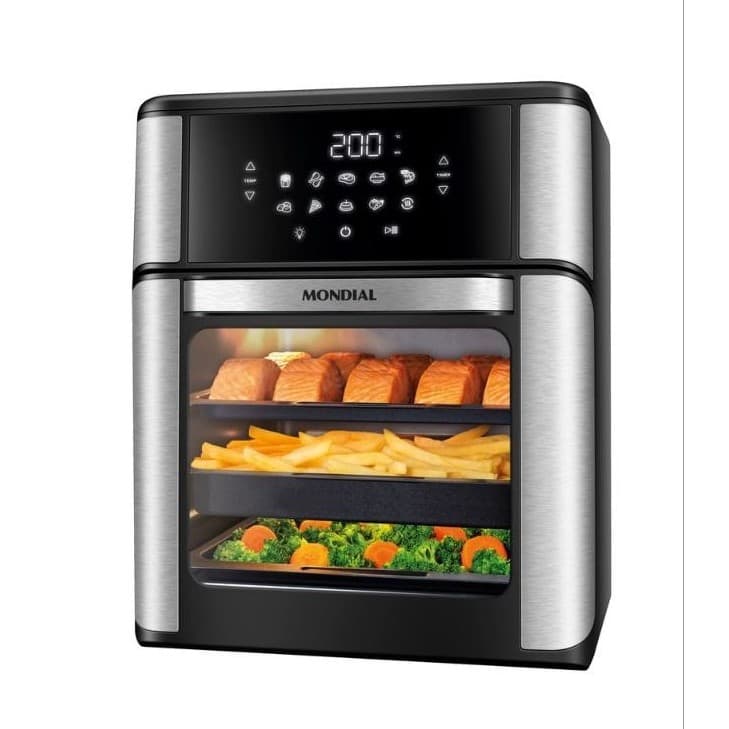 MOSTRUÁRIO- Airfryer Oven Digital Mondial 12L Fritadeira e Forno Sem Óleo 2000W 110V 220V