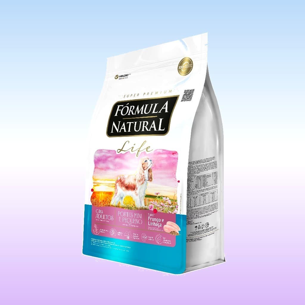 Ração Seca Fórmula Natural Life Cães Adultos Porte Mini e Pequeno 10,1 KG Adimax