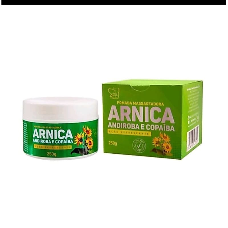 Kit C/12 Pomada Massageadora Arnica Andiroba e Copaíba - 250g Produto Original Qualidade Garantida Envio Rápido