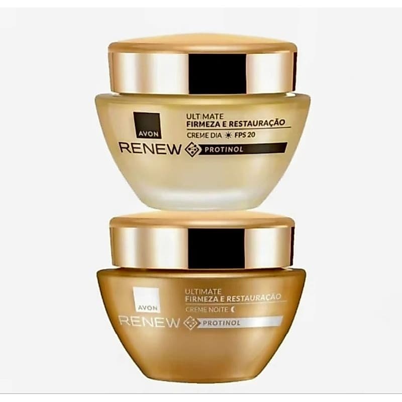 Creme Facial Kit Renew Protinol Ultimate 45+ Ante_Idade  Dia e NoiteFirmeza e Restauração