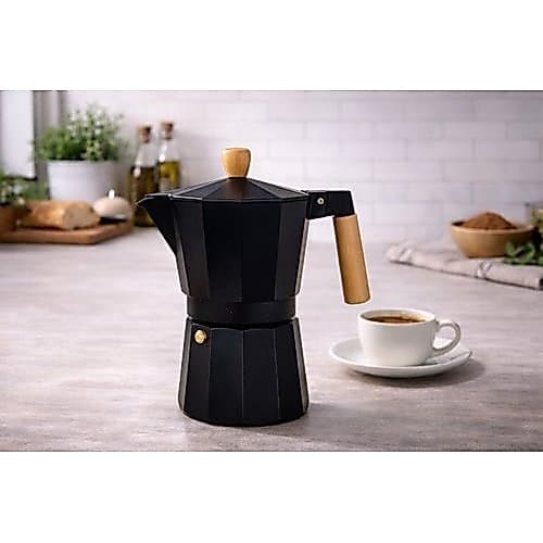 Cafeteira Italiana Milão 6 Xícaras 300ml Moka Café Expresso Fogão sem Filtro Cores Sortidas