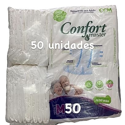 Fralda Geriátrica Noturna Confort Master Adulto SUPER RESISTENTE