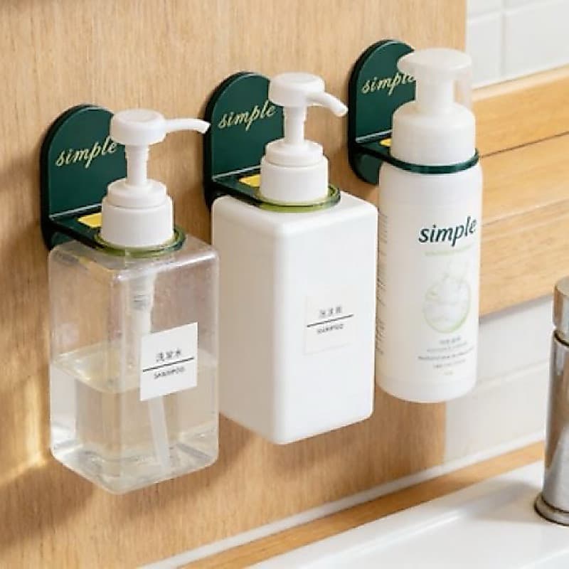 Kit 3 Prateleiras De Banheiro Autoadesivas Para Parede Suporte Garrafas De Gel De Ducha Frascos Shampoo Dispensador