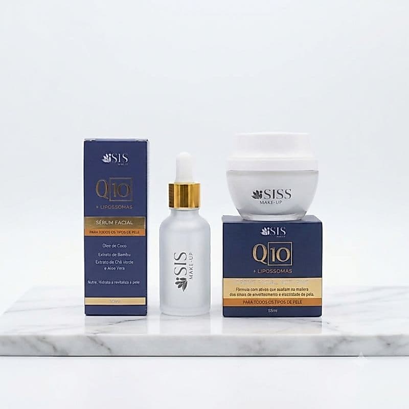 Creme Noturno Lipossomas, sérum facial Q 10 Isis Make-Up Trata Anti-Idade Hidratante