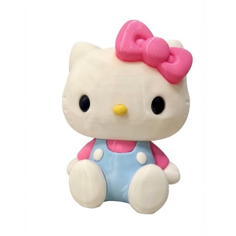 Hello Kitty 3D Articulada / Sentada - Boneca Colecionável / Decoração 22cm