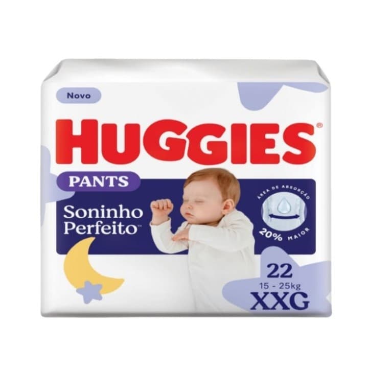 fralda huggies pants soninho perfeito xxg 22 unidades