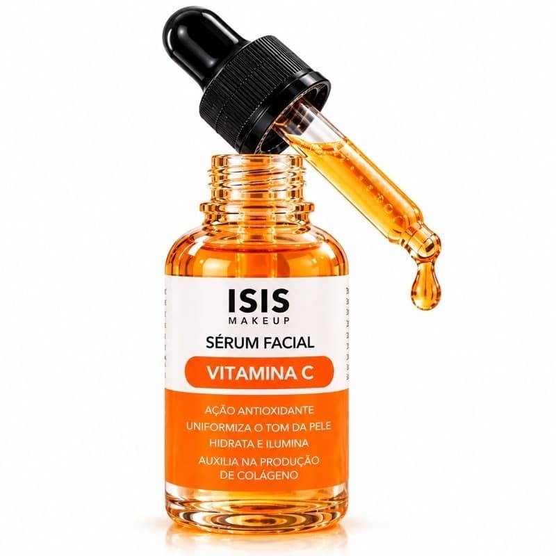 Sérum Facial Vitamina C Isis Makeup Antioxidante Hidratante Iluminador para o Rosto