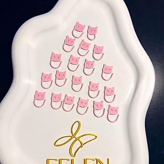 Kit 5 Marca Pontos Gatinho para Crochê e Amigurumi | Marcadores de Ponto em Formato de Gatinho