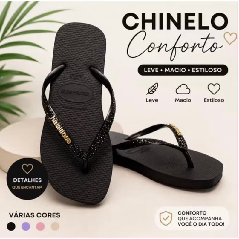 Chinelo de Dedo Feminino sola quadrada– Confortável, Leve e Moda Verão Tendências