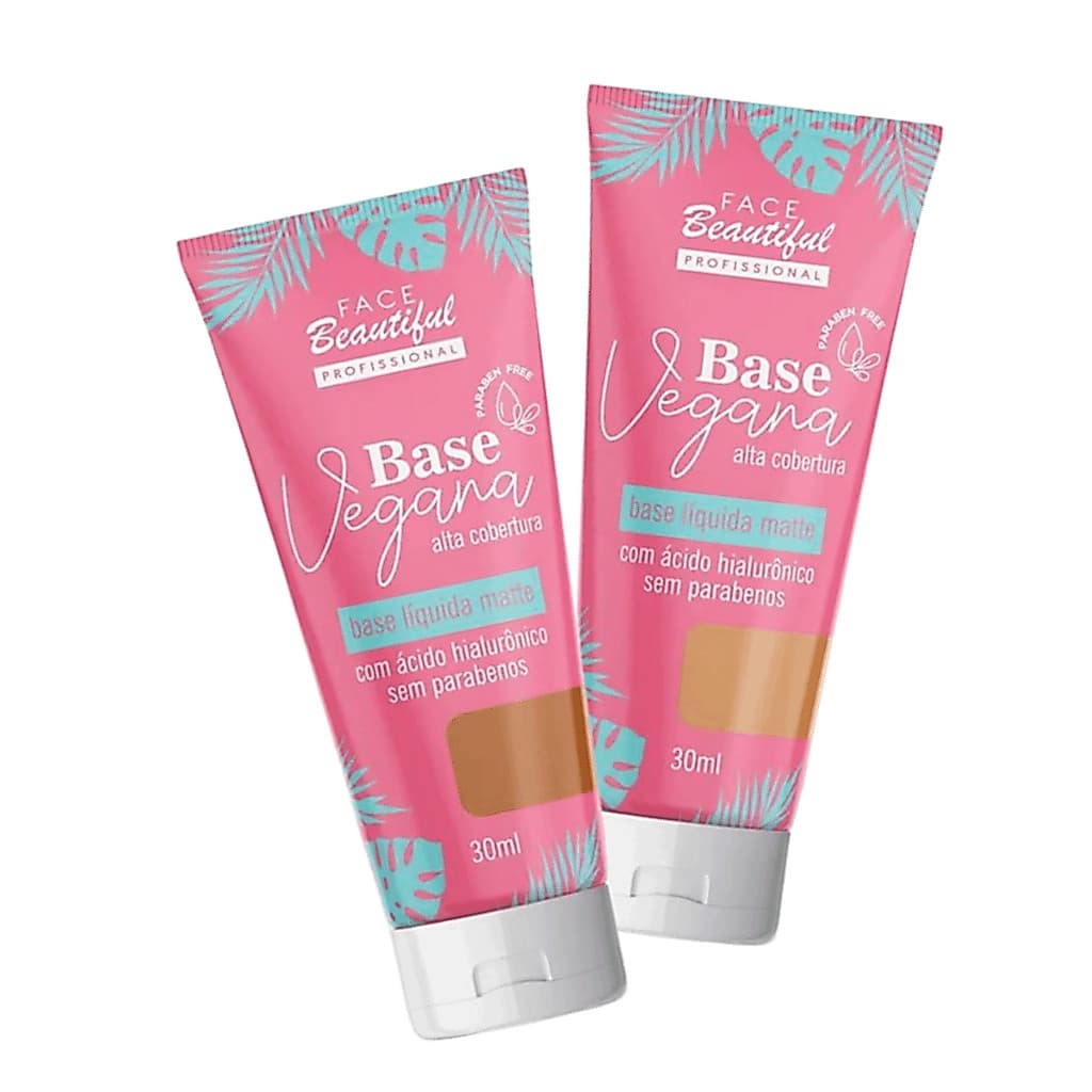 Base Líquida Matte Vegana Alta Cobertura Face Beautiful