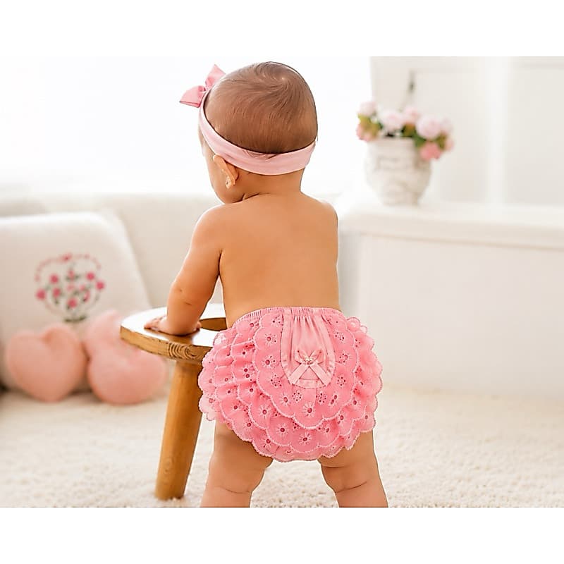 Calcinha Bebê Bunda Rica com Babado | Confortável e Delicada para Menina