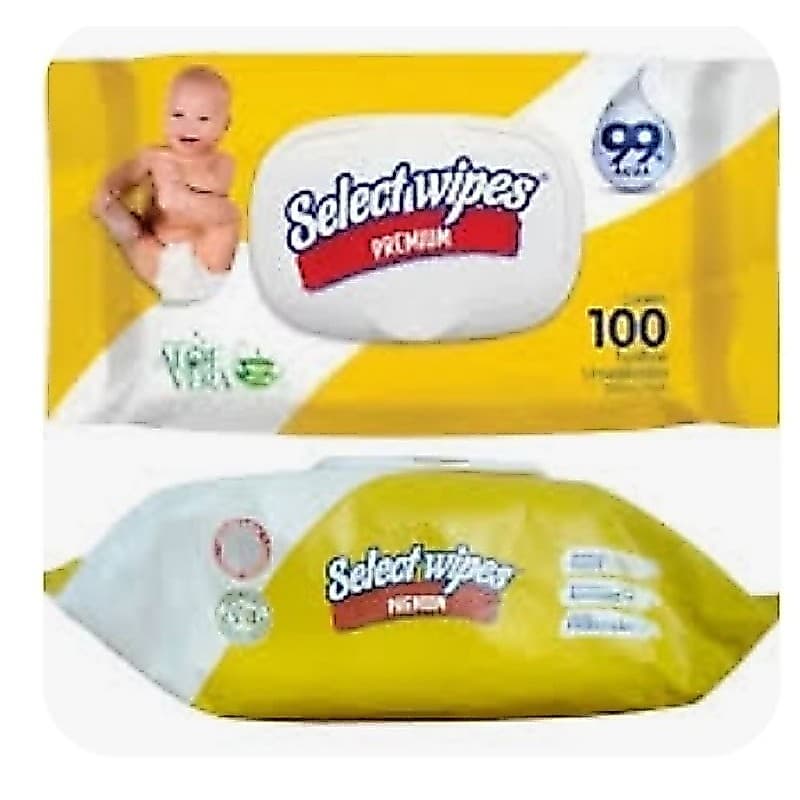 Toalhas Umedecidas Select Wipes Premium  Com 3 100 Unidades Cada Pacotes