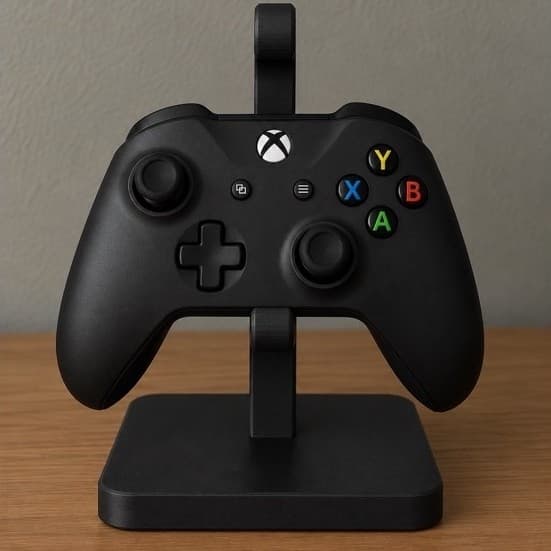 Suporte para Controle de Videogame – Base de Mesa para 1 ou 2 Controle Xbox Playstation  | Impressão 3D