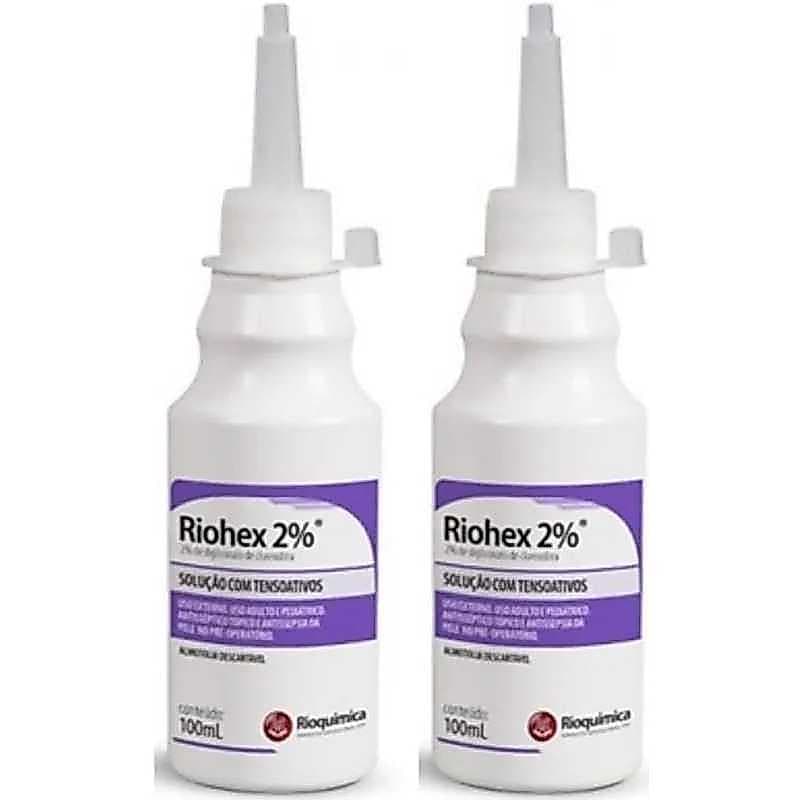 Antisséptico Clorexidina 2% Degermante 100ml Almotolia - Riohex - Rioquímica