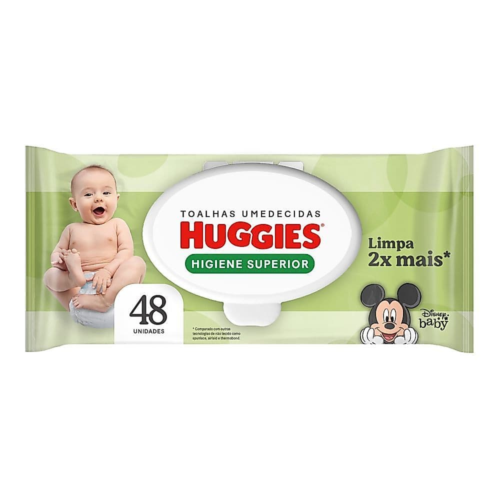TOALHAS UMEDECIDAS HUGGIES MAX CLEAN - 48 un