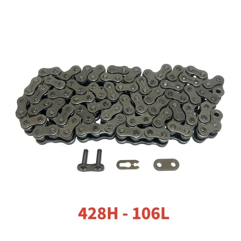 Corrente Moto Com Ementa NIPARTE 428H X 106 Elos Compatível Moto Honda Biz 125/Pop 100