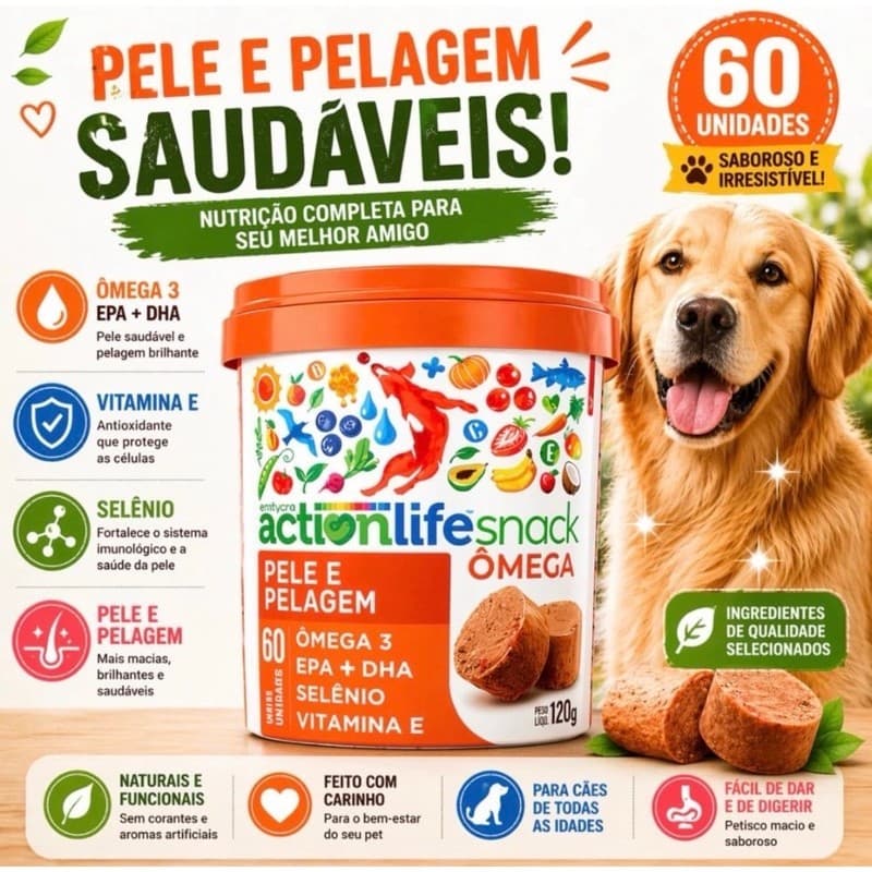 Actionlife Snack Petisco Saudável 3 Sabores e Funções Natural