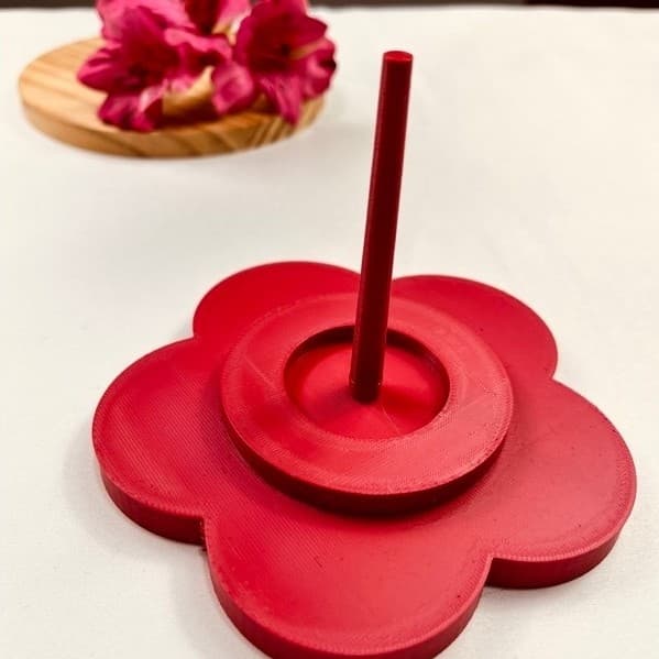 Suporte Para Barbante E Lã Formato Flor Porta Novelo Crochê Tricô Em Impressão 3D