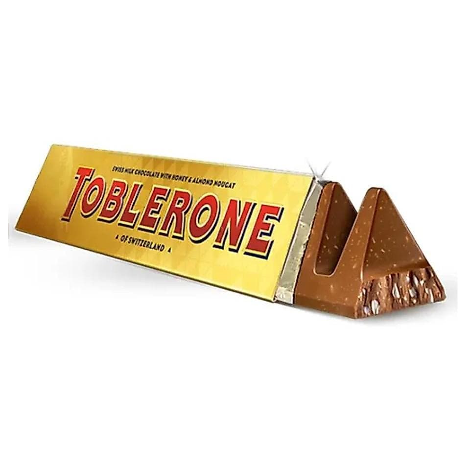 Chocolate Toblerone Gold Milk Chocolate With Almonds 100g - Importado