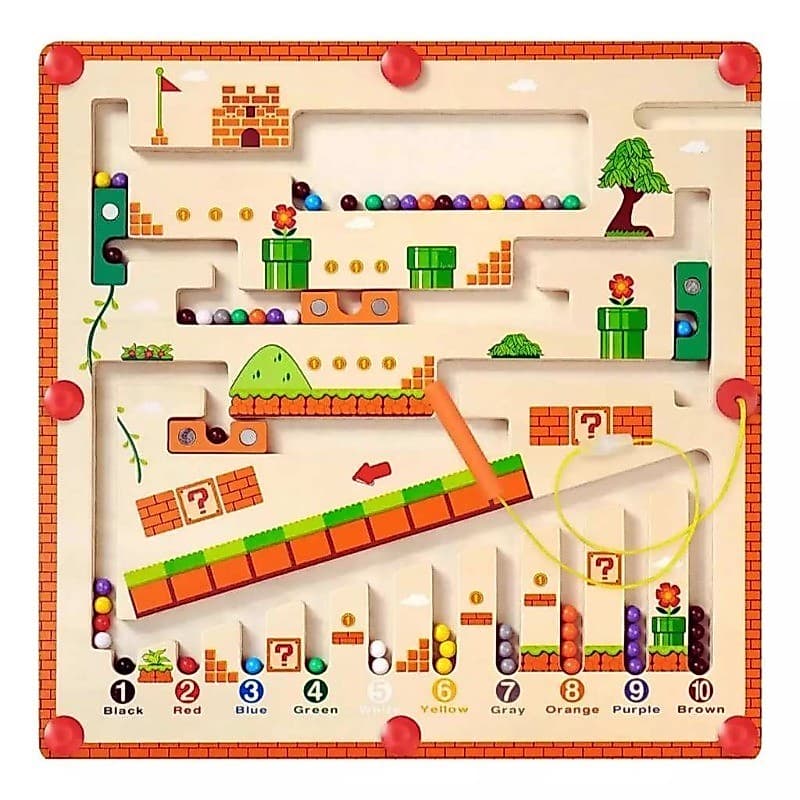 Brinquedo Labirinto Magnético - Brinquedo Educativo - Pedagógico - Desenvolvimento Infantil