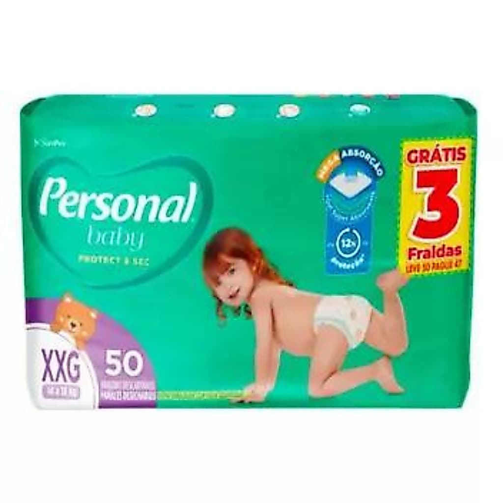 Fralda Personal Baby Hiper  XXG -50 Unidades