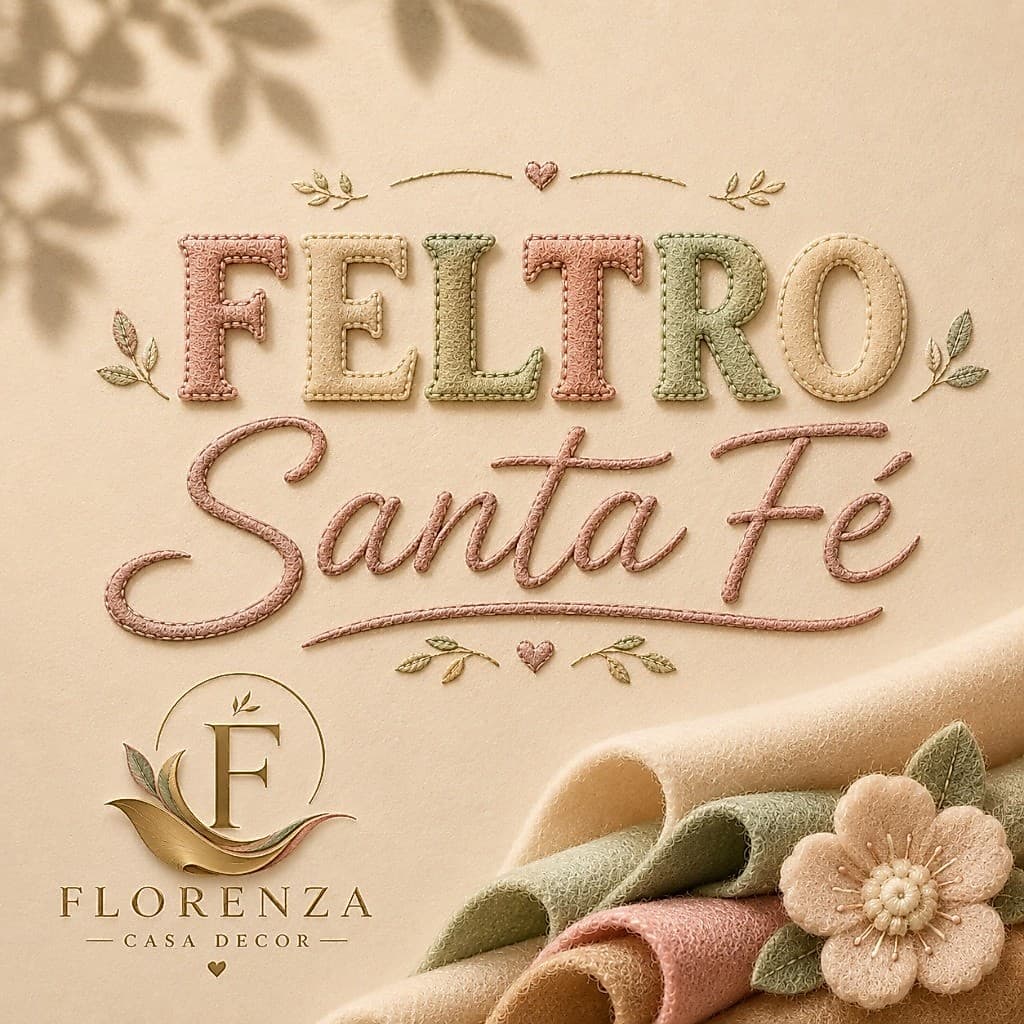 Feltro Santa Fé Liso 50x1,40m/50x70cm – Artesanato, Costura, Decoração, Patchwork | Várias Cores