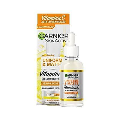 Sérum booster uniform & matte antimarcas vitamina C Garnier 15ml