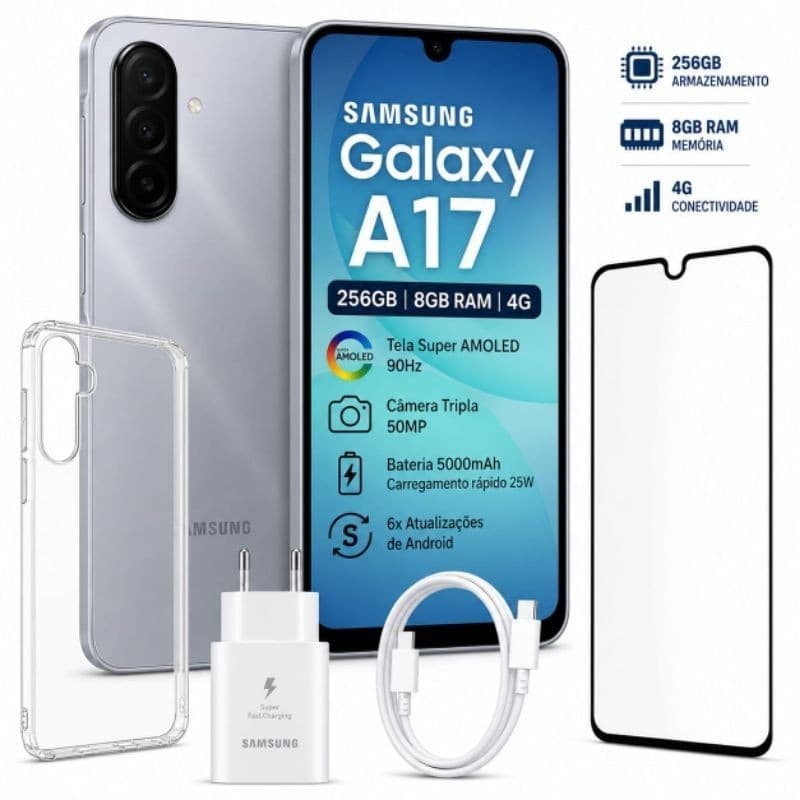 Celular Samsung Galaxy a17 256gb 8gb Ram Novo lacrado original envio Com  Nota Fiscal
