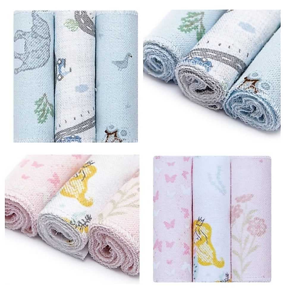 Faixa Umbilical  Recém Nascido Bebe Enxoval  Flanelada  100% Algodão 3 Unidades
