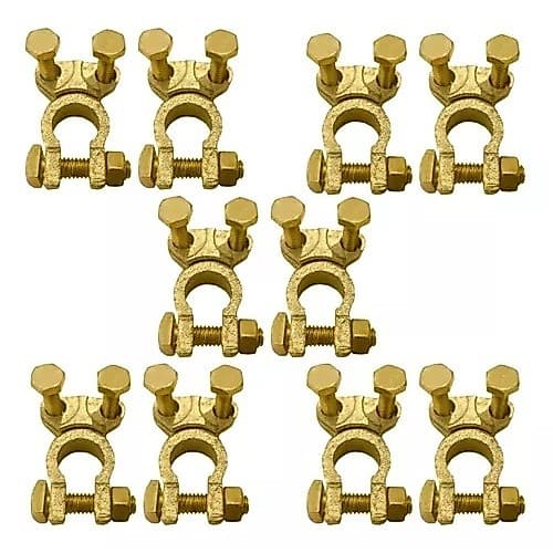 Kit Com 10 Terminal De Bateria Universal Modelo Sapo Sapão