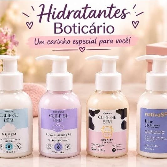 Hidratante Corporal Boticário Deleite 100ml | Loção Hidratante Corporal | Perfume e Hidratação