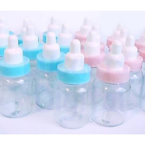 Kit 20 Caixa Acrílico - 20 Mini Mamadeira * Kit Chá Bebê *