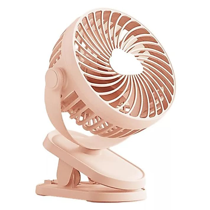 Ventilador Mini Portátil Recarregável Com Clip P/ Carro Casa Carregamento USB Leve e com design moderno