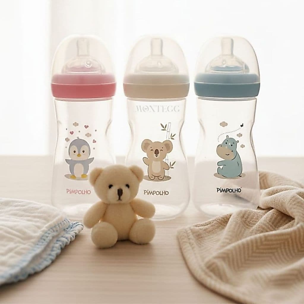 Mamadeira Anticolica Pimpolho Serena 330ml +4meses Mamadeira Antirefluxo Mamadeira Bebe Bico Petala