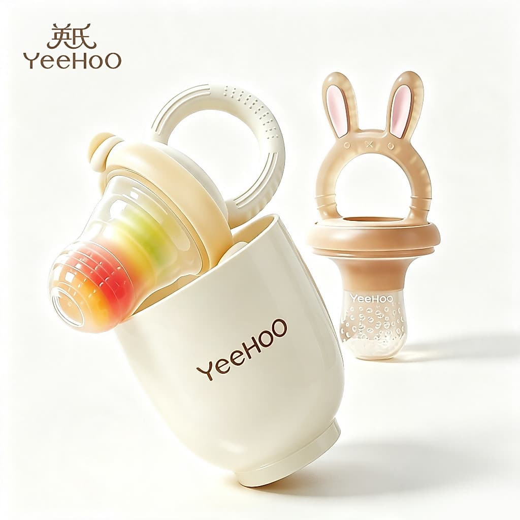 Prática YeeHoO Chupeta de Frutas para Bebê Chupeta Alimentadora para Frutas Bebê