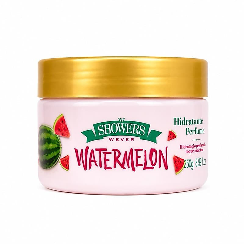 Hidratante Corporal Watermelon + Vanilla Showers Wever 250g | Creme Perfumado